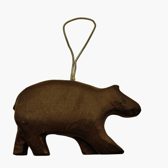 Handcrafted Brown Bear Ornament Lodge Cottage Cabin Rustic Decor - Picture 1 of 6